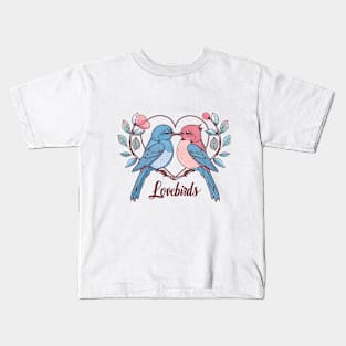 lovebirds lover Kids T-Shirt